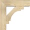 Ekena Millwork Merced Block Rough Sawn Bracket w/ Offset Brace, Douglas Fir, 6"W x 20"D x 20"H BKT0604X20X20MRC05RDF - alternate 2